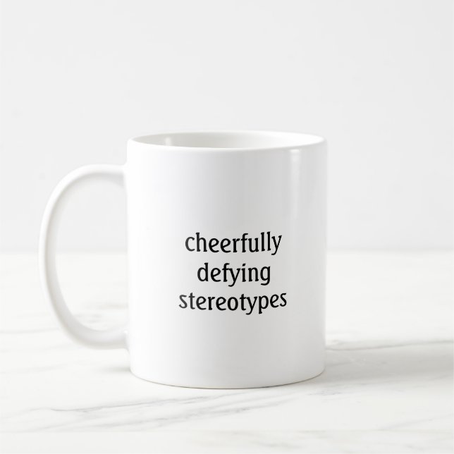 Caneca De Café Desprezando Estereótipos Cheerly Mug (Esquerda)
