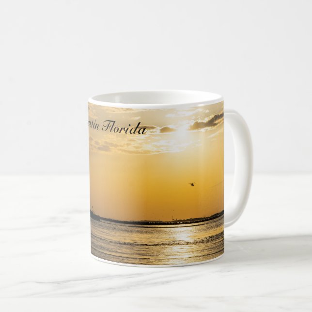 Caneca De Café Destin Sunset And Helicopters Mug (Frente Esquerda)