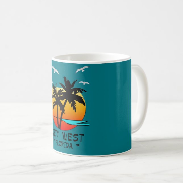CANECA DE CAFÉ DESTINO TROPICAL DE KEY WEST FLORIDA (Frente Esquerda)