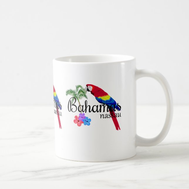 Caneca De Café Destino tropical de Nassau Bahamas (Direita)