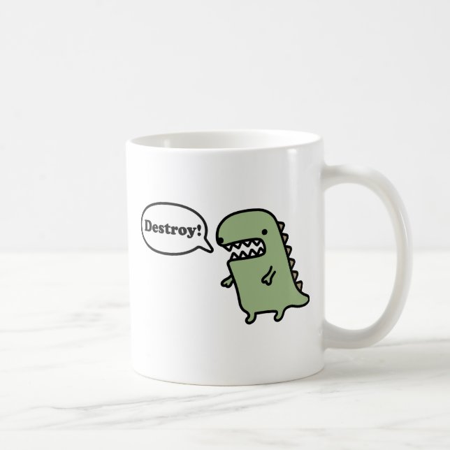 Caneca De Café Destrua! (Direita)