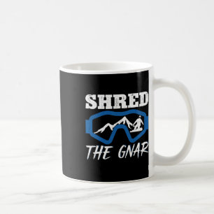 Caneca De Café Destruiu O Snowboard Gnar Snowboard Snowboarder