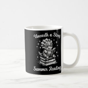 Caneca De Café Desvendar uma história triceratops dinossauro lend