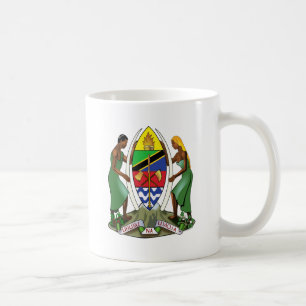 Caneca De Café Detalhe da brasão de Tanzânia