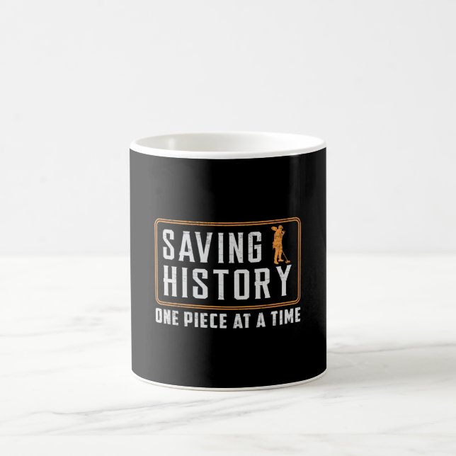 Caneca De Café Detector Detector de Metal Detectando Ideia de Pre (Centro)