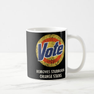 Caneca De Café Detergente para lavar roupa anti-voto trump engraç