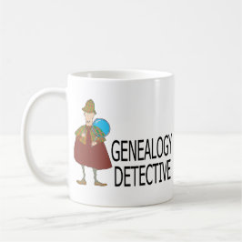 Caneca De Café Detetive da árvore genealógica