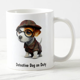 Caneca De Café Detetive Jack Russell Terrier