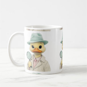 Caneca De Café Detetive Pastel Duck