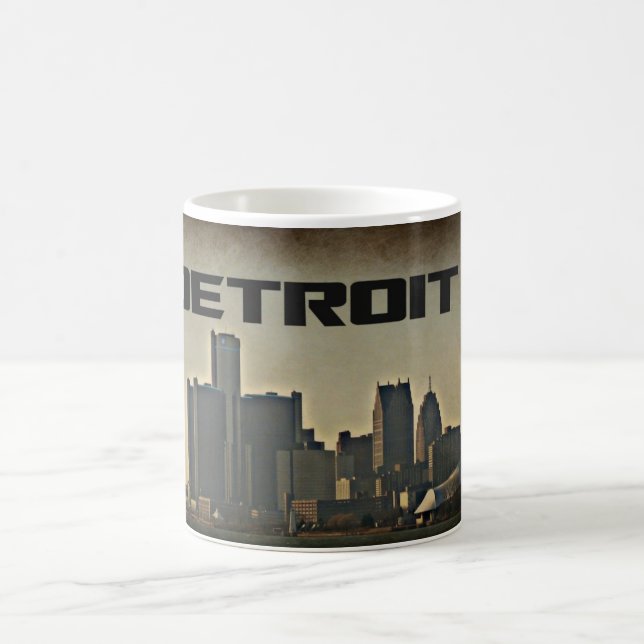 Caneca De Café Detroit Skyline Coffee Mug (Centro)