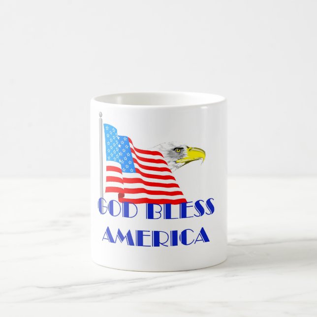 Caneca De Café Deus abençoe América (Centro)