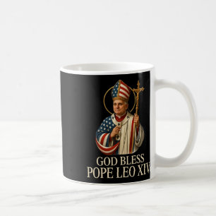 Caneca De Café Deus abençoe Novo Papa Leo Xiv Igreja Católica Fé