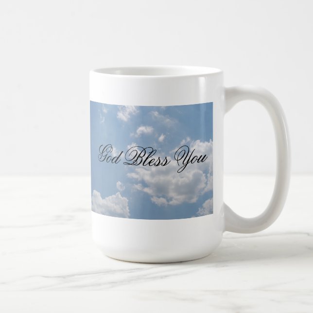 Caneca De Café Deus abençoe você (Direita)