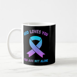 Caneca De Café Deus Ama Não Está Sozinho Jesus Sobrevive Suicida