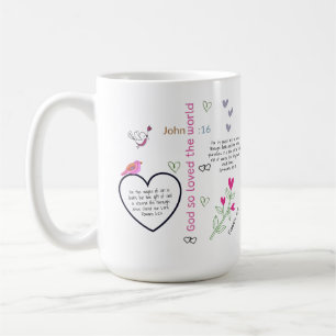 Caneca De Café Deus Amou Tanto o Mundo Cristão
