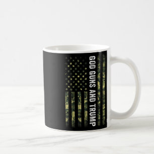 Caneca De Café Deus Armas E segundo De Tromboço Emenda Usa Bandei