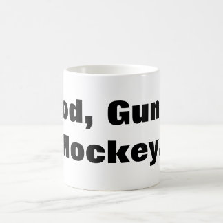 Caneca De Café Deus, armas, Hockey.