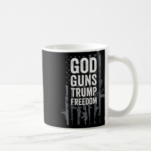 Caneca De Café Deus Armas Trump Liberdade - Divertida Bandeira EU