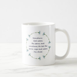 Caneca De Café Deus Calma Tempestade - Cotação Inspiracional