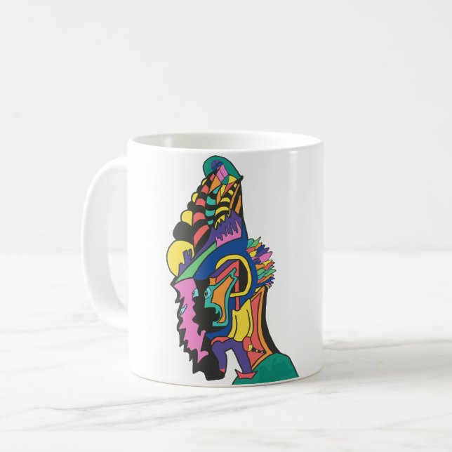 Caneca De Café Deus da Cor (Frente Esquerda)