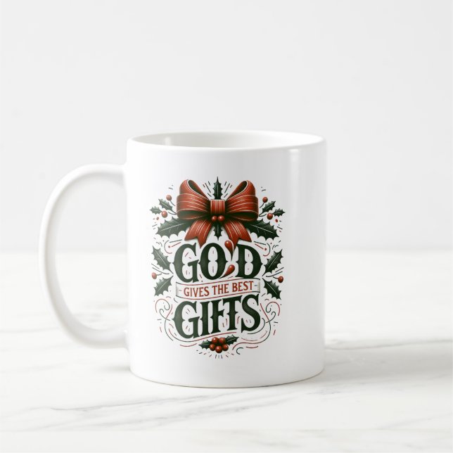 Caneca De Café Deus dá os melhores presentes (Esquerda)