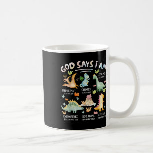 Caneca De Café Deus Diz Eu Sou Dinossauro Versículo Bíblico Crist