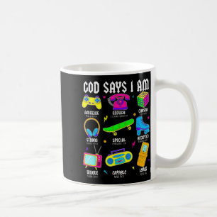 Caneca De Café Deus Diz Que Eu Sou Cristão Homens Mulheres Crianç