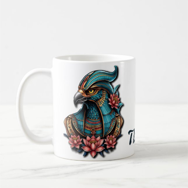 Caneca De Café Deus do Falcão Egípcio. (Esquerda)