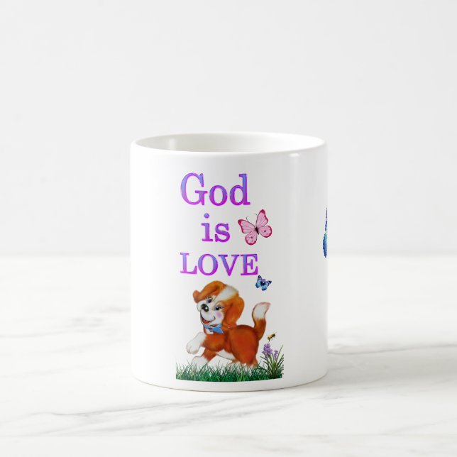 Caneca De Café Deus é amor (Centro)