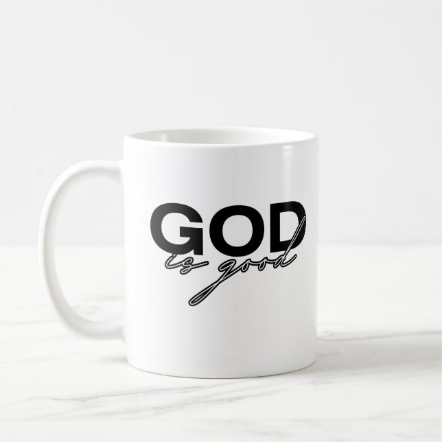 Caneca De Café Deus é bom (Esquerda)