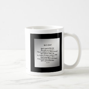Caneca De Café Deus é bom.