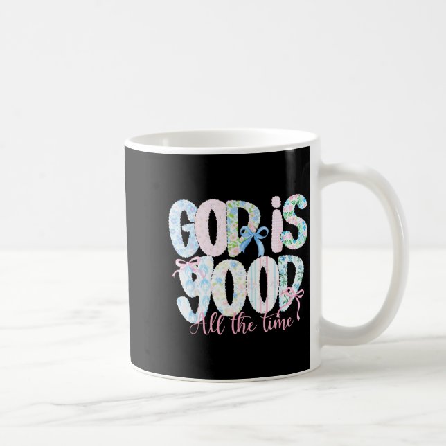 Caneca De Café Deus É Bom O Tempo Todo Fé Religiosa Cristã (Direita)