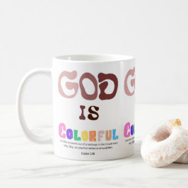 Caneca De Café Deus é Colorido, Rainbow Mug