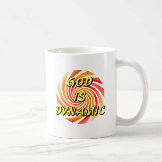 Caneca De Café Deus é Cristão Dinâmico (Direita)