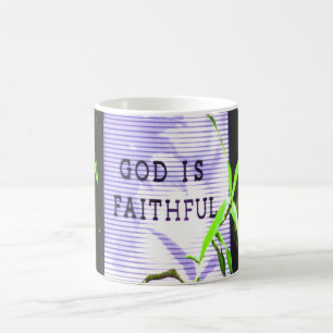 Caneca De Café Deus é fiel e inspirador cristão