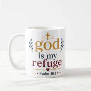 Caneca De Café Deus É Meu Refúgio Conforto Cristão Inspirador