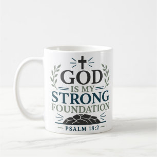 Caneca De Café Deus É Minha Força Fundamento Citação de Fé