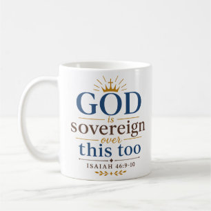 Caneca De Café Deus É Soberano Sobre Este Também Escritura Cristã