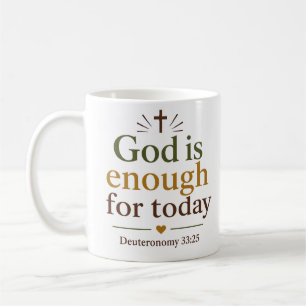 Caneca De Café Deus É Suficiente Para a Escritura Cristã de Hoje