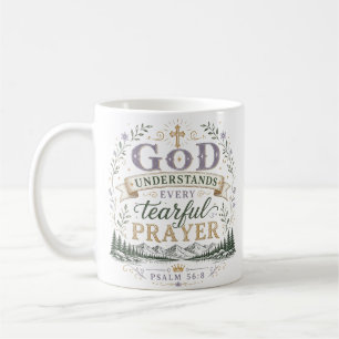 Caneca De Café Deus Entende Toda Oração Lacrimosa Citação de Fé