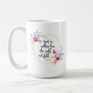 Caneca De Café Deus está dentro de seu salmo 46:5