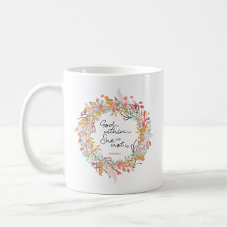 Caneca De Café Deus está dentro de sua citação de Salmos 46:5 Ver