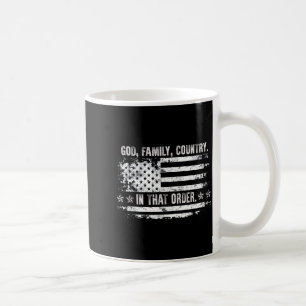 Caneca De Café Deus Família País Fé Patriótica Orgulho EUA Para S