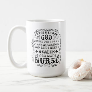 Caneca De Café Deus Fez Uma Enfermeira