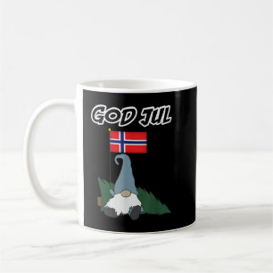 Caneca De Café Deus Jul Norueguês Gnome Tshirt Feliz Natal Nem
