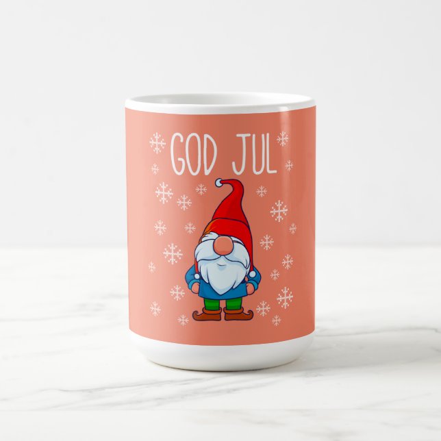 Caneca De Café Deus Jul, Tomte Sueco Gnomo, Feliz Escandinava (Centro)