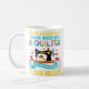 Caneca De Café Deus Me Fez Uma Colchoeira - Costura Colchoaria