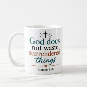 Caneca De Café Deus Não Desperdiça Coisas Entregues Bíblico