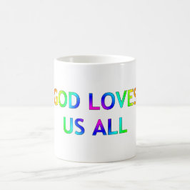 Caneca De Café Deus nos ama a todos