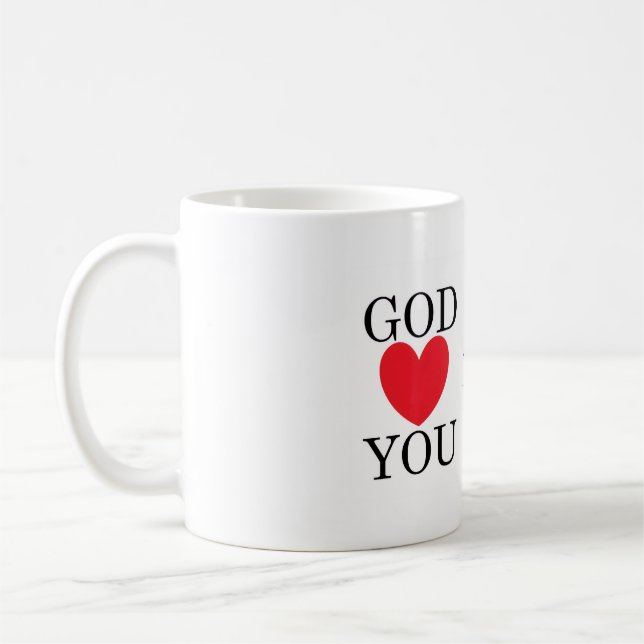 Caneca De Café Deus o coração (Esquerda)
